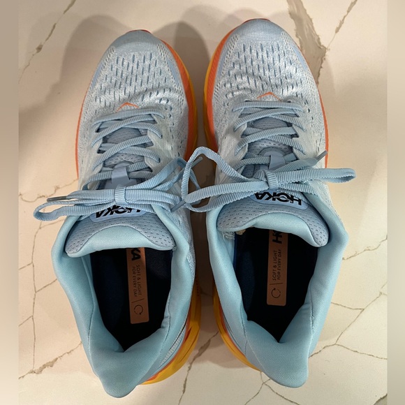 Hoka Clifton 8 Running Shoes. Men’s Size 9D Color Blue - Picture 6 of 9